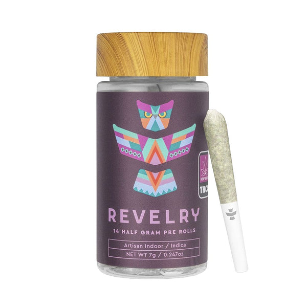 Revelry Premium Indoor THCA Pre-Rolls | 0.5g | 14pc Pack Revelry Premium Indoor THCA Pre-Rolls | 0.5g | 14pc Pack