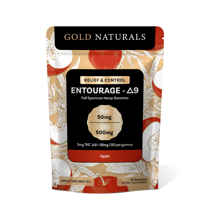 Gold Naturals 5 mg Entourage Δ9 Gummy - Headshop.com