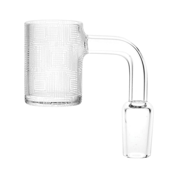 Hidden Circles Optical Illusion Etched Quartz Banger Hidden Circles Optical Illusion Etched Quartz Banger