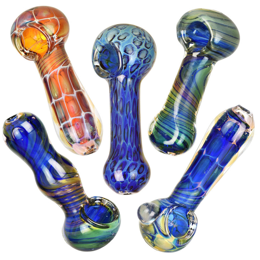 Color Work Spoon Pipe - 3.75-4"/Assorted - 20PC BUNDLE - Headshop.com