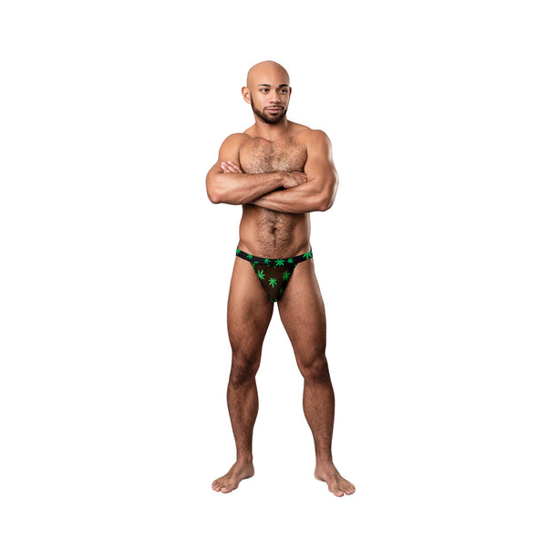 Male Power Hazy Dayz Jock Pot Leaf L/XL Male Power Hazy Dayz Jock Pot Leaf L/XL