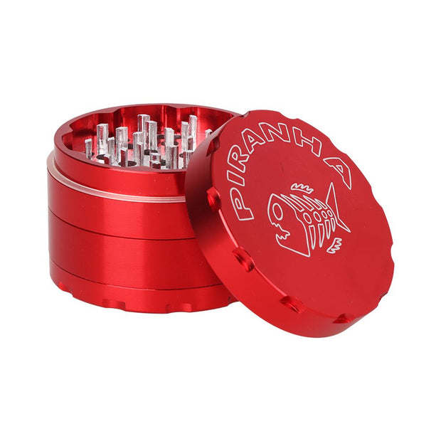 Piranha RETRO Aluminum Grinder | 4pc | 2.5"