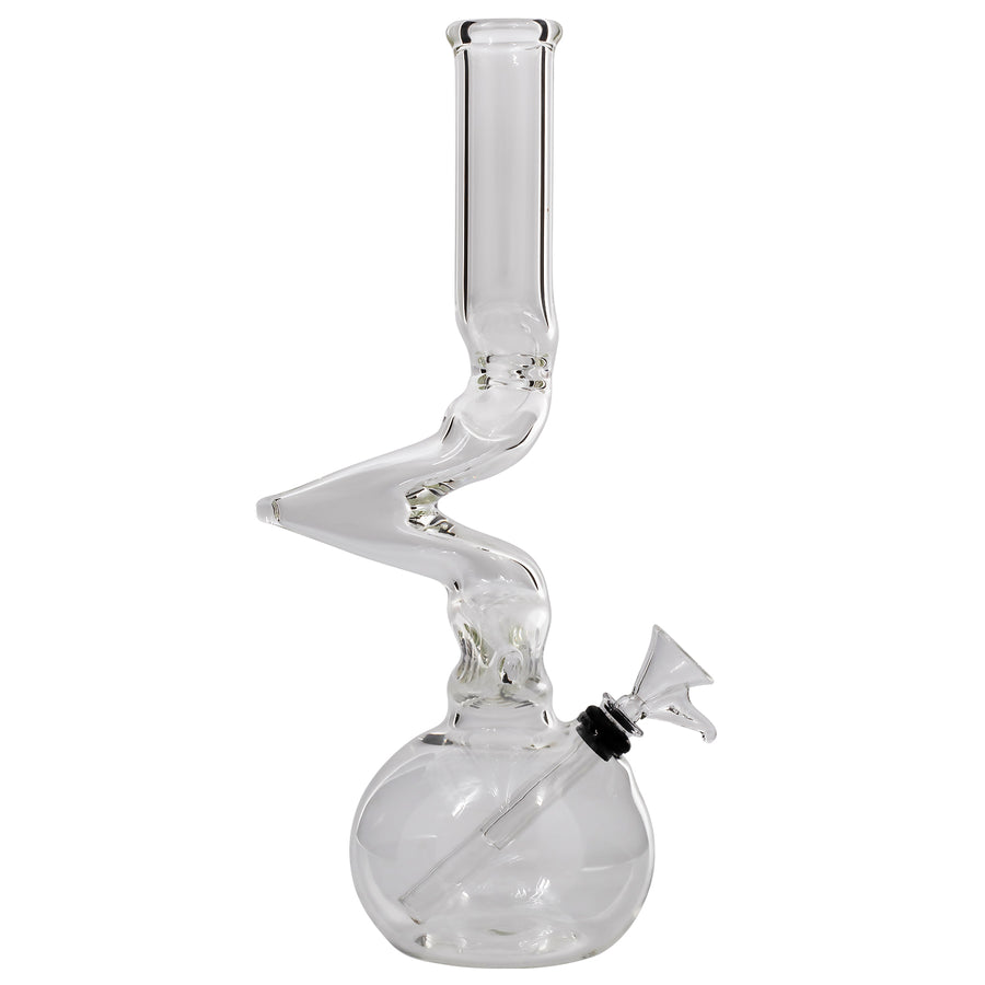 LA Pipes "Jacob's Ladder" Crystal Clear Zong Bong - Headshop.com