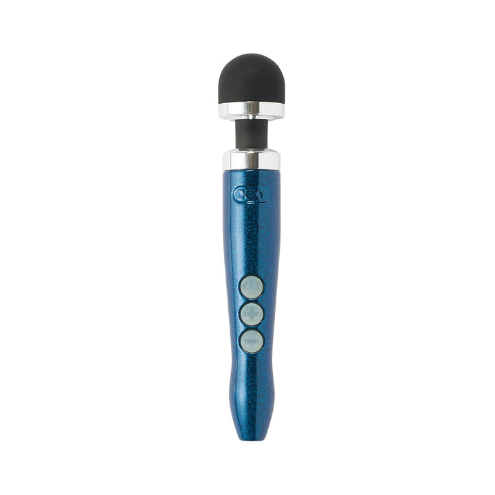 Doxy Die Cast 3R Rechargeable Compact Wand Vibrator Blue Flame - Headshop.com