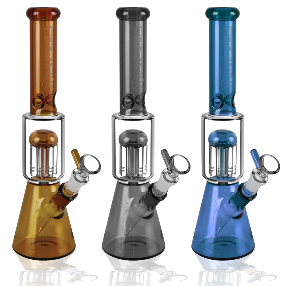 Pulsar Tree Perc Beaker - 11.5" / 14mm F / Colors Vary - Headshop.com