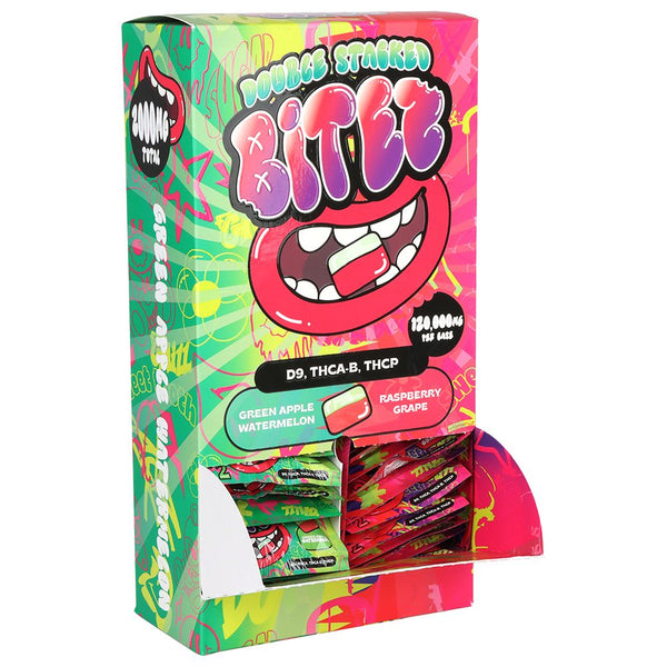 Double Stacked THC Bitez | 2000mg | 2pc | 60pk Display Double Stacked THC Bitez | 2000mg | 2pc | 60pk Display