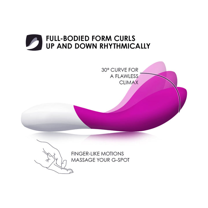 LELO MONA WAVE Rechargeable G-Spot Vibrator Deep Rose - Headshop.com