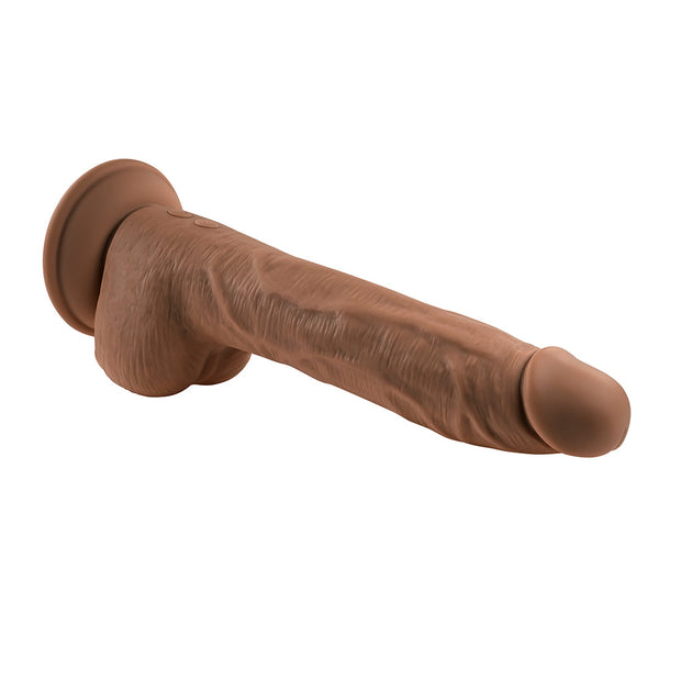 Evolved Thrust In Me Thrusting Vibrating 9.25 in. Dildo Dark - Headshop.com
