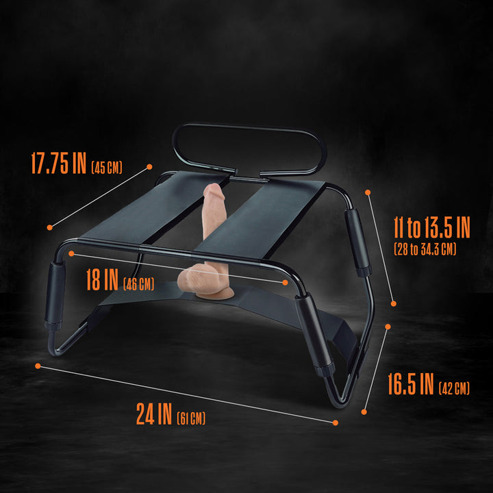 Temptasia Surrender Sex Chair Black - Headshop.com