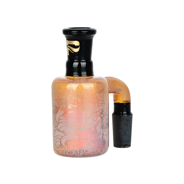 Pulsar Inside Print Glass Dry Ash Catcher | 14mm | 90 Degree | Melting Shrooms - Headshop.com
