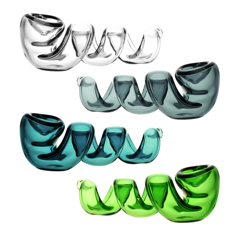 Corkscrew Glass Hand Pipe - 4.5" / Colors Vary - Headshop.com