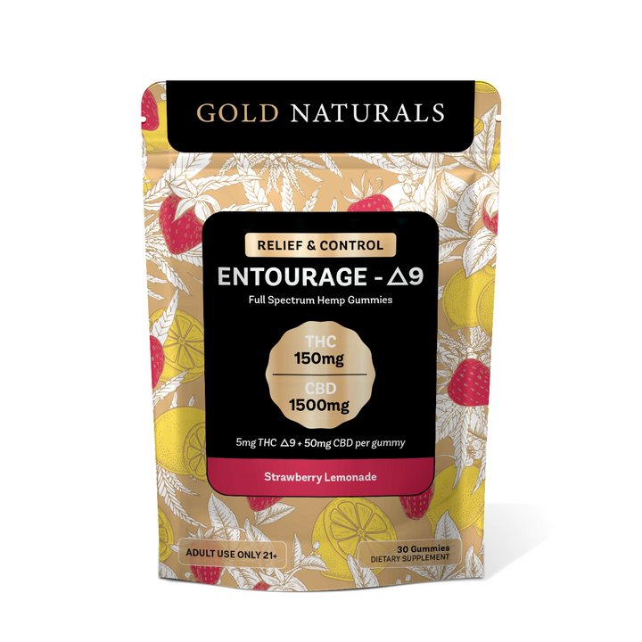 Gold Naturals 5 mg Entourage Δ9 Gummy - Headshop.com