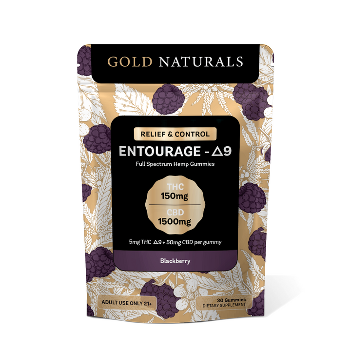 Gold Naturals 5 mg Entourage Δ9 Gummy - Headshop.com