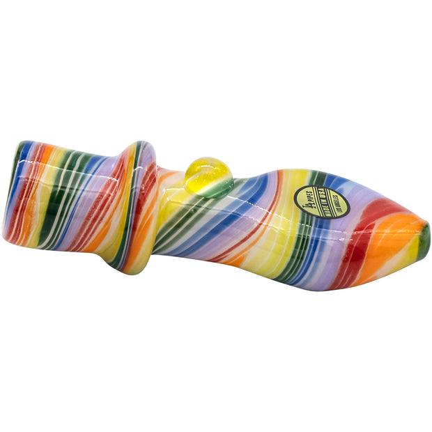 LA Pipes "Rainbow Tornado" Chillum Pipe - Headshop.com