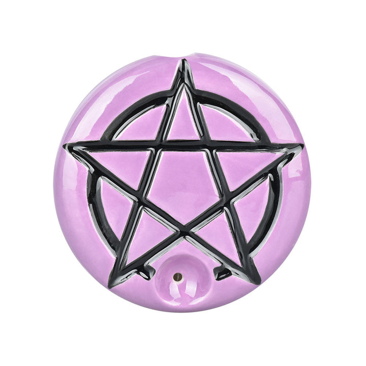 Wacky Bowlz Pentagram Ceramic Hand Pipe | 3.25" - Headshop.com