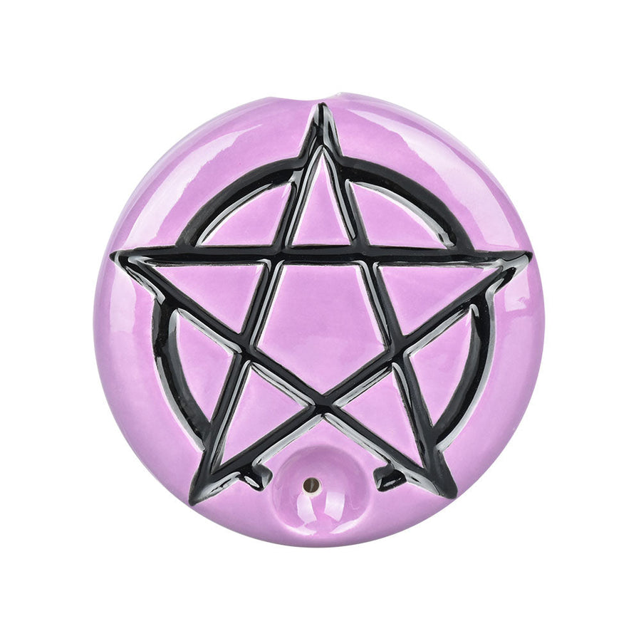 Wacky Bowlz Pentagram Ceramic Hand Pipe | 3.25" - Headshop.com