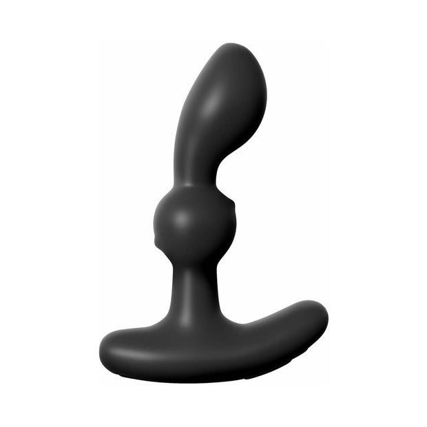 Pipedream Anal Fantasy Elite Collection Rechargeable Vibrating Silicone P-Motion Massager Black - Headshop.com