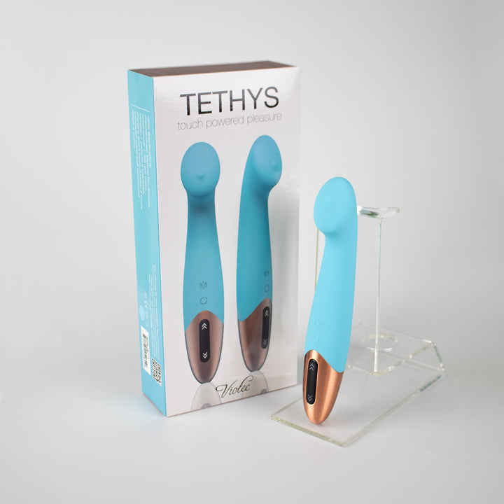 Tethys Touch Panel G-Spot Vibrator Blue - Headshop.com