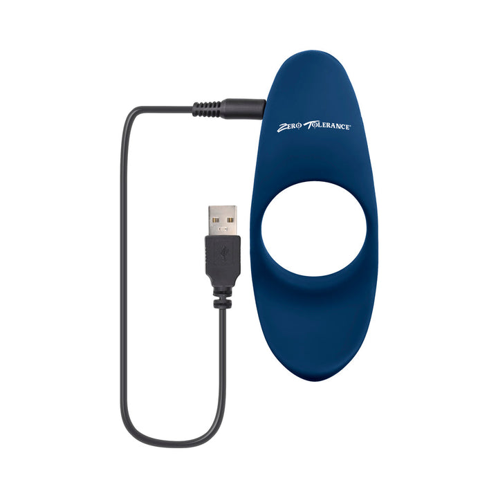 Zero Tolerance Cup 'Em Rechargeable Ball Cup C-Ring Silicone Blue - Headshop.com