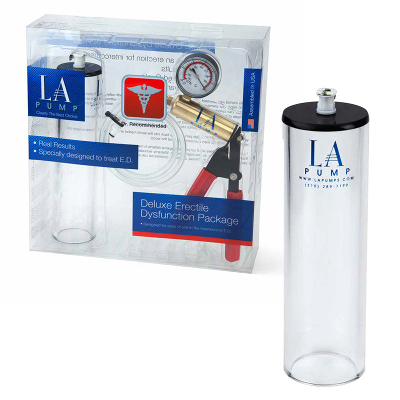 LA Pump Deluxe Erectile Dysfunction Package 2 x 9in, packaged - Headshop.com
