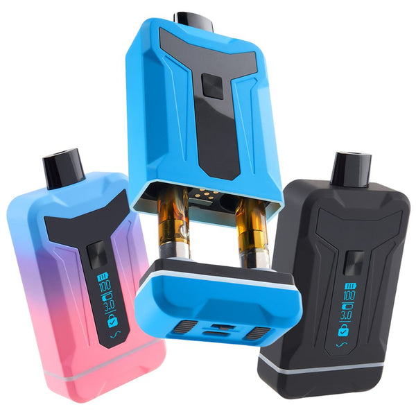 Ooze Duet Dual Cart Variable Voltage 510 Vape Battery | 650mAh Ooze Duet Dual Cart Variable Voltage 510 Vape Battery | 650mAh