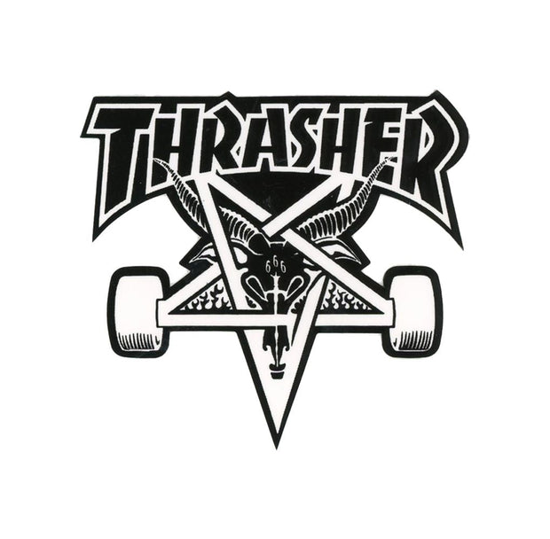 Thrasher Pentagram Skate Wheels Sticker | 4.5"x4.25" - Headshop.com
