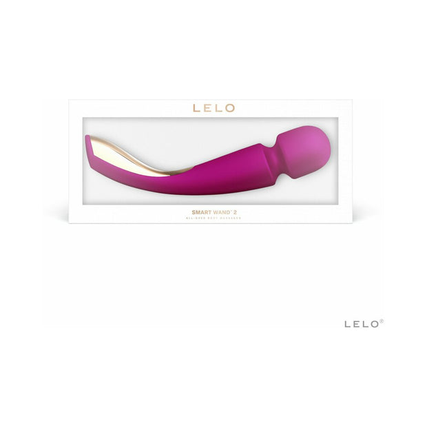 LELO SMART WAND 2 Large Rechargeable Wand Vibrator Deep Rose - Headshop.com