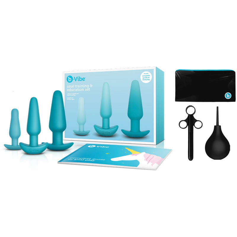 b-Vibe 7-Piece Anal Training & Education Set Teal - Headshop.com