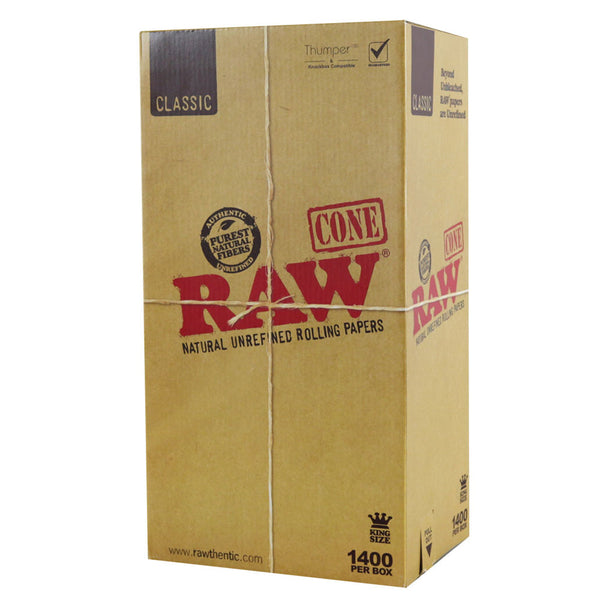 RAW Classic Cones | Kingsize | 1400pc Bulk Box RAW Classic Cones | Kingsize | 1400pc Bulk Box