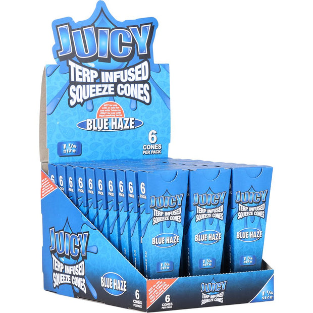 Juicy Terp Infused Squeeze Pre-Rolled Cones | Blue Haze | 30pk Display - Headshop.com