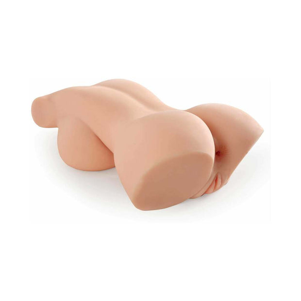 PDX Plus Perfect 10 Torso Dual Entry Masturbator Beige - Headshop.com