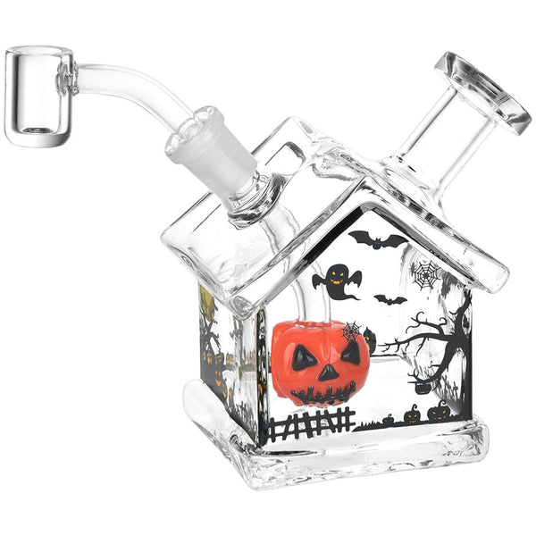 Halloween House Glass Dab Rig - 4.5" / 14mm F Halloween House Glass Dab Rig - 4.5" / 14mm F