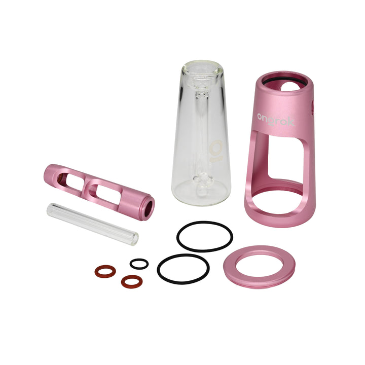 ONGROK Portable Glass Aluminum Bubbler Pipe - Headshop.com