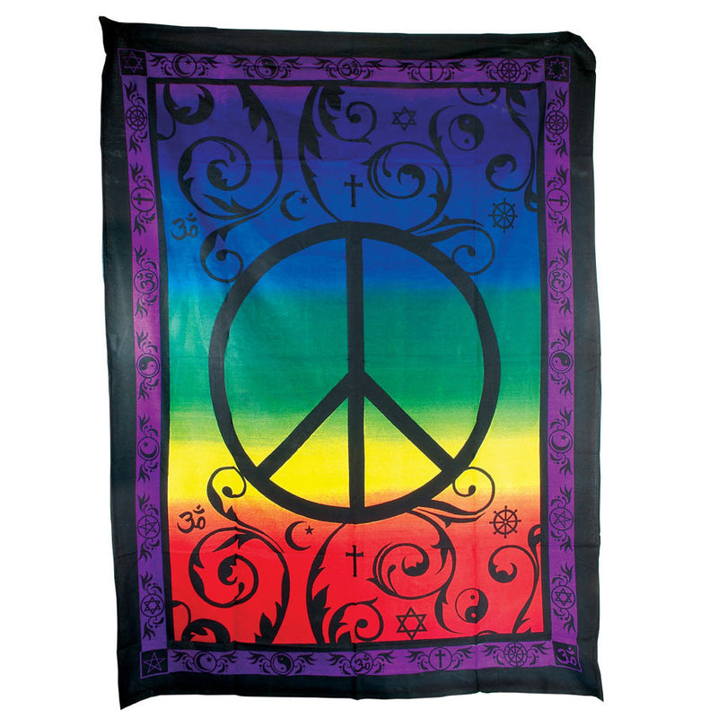ThreadHeads Peace Tapestry - 55"x85" - Headshop.com