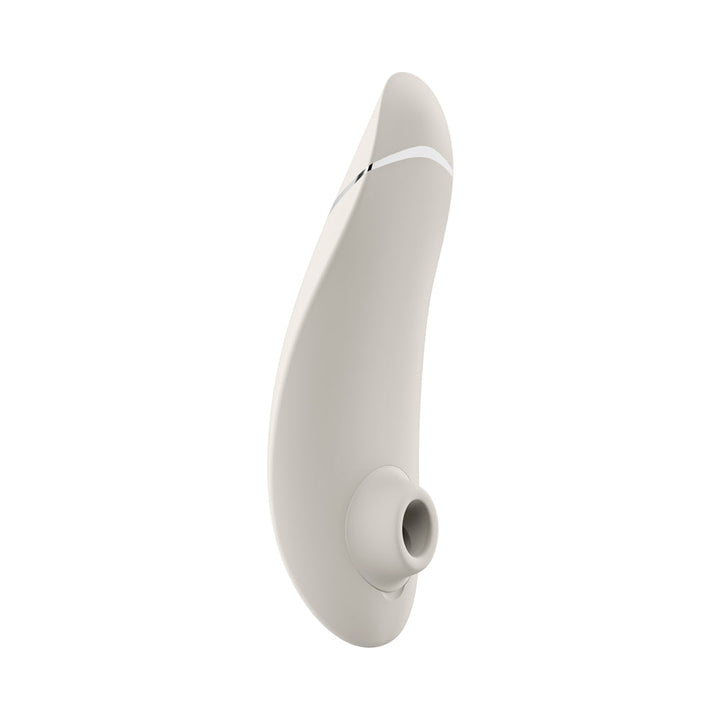 Womanizer Premium 2 Rechargeable Silicone Luxurious Pleasure Air Clitoral Stimulator Warm Gray - Headshop.com