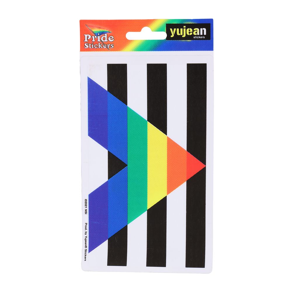 LGBTQ Ally Pride Flag Sticker - 5.25"x3.25" - Headshop.com