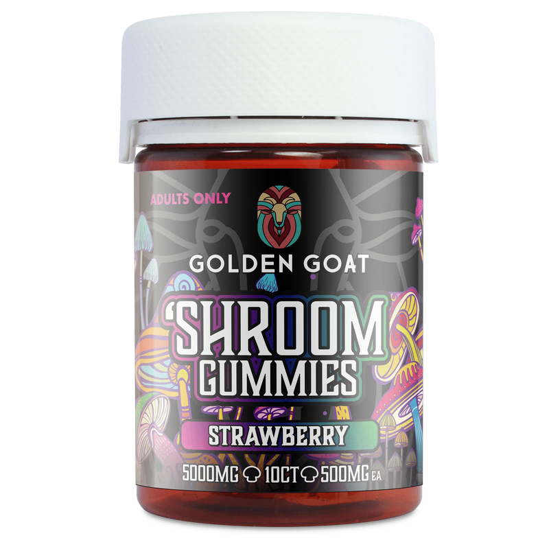 SHROOM GUMMIES – 5000mg Strawberry,10ct - Headshop.com