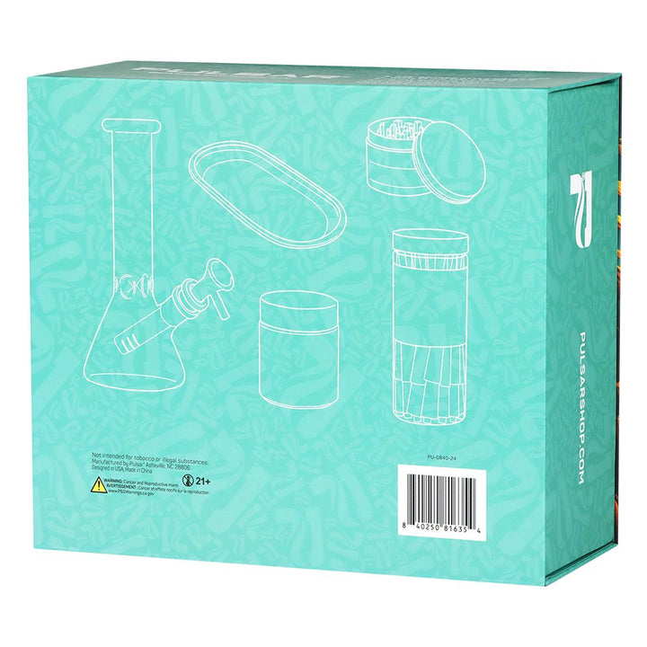 Pulsar Design Series Beaker Water Pipe Smoker's Kit | 7.75"