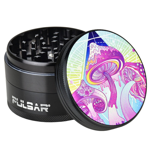 Pulsar Metal Grinder | Melting Shrooms - Headshop.com