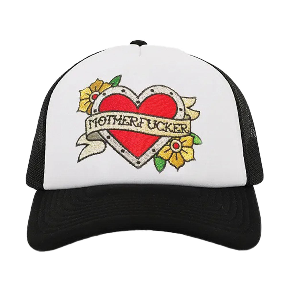 Wood Rocket Motherfucker Tattoo Heart Snapback Hat - Headshop.com