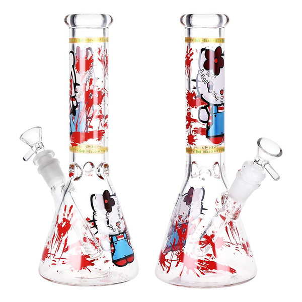Cats Play Beaker Glass Water Pipe - 10" / 14mm F Cats Play Beaker Glass Water Pipe - 10" / 14mm F