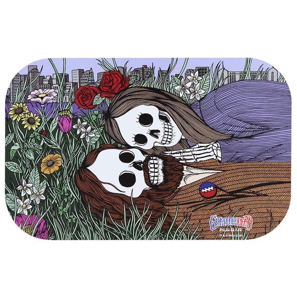 Grateful Dead x Pulsar Magnetic Rolling Tray Lid - Flower Couple / 11" x 7" Grateful Dead x Pulsar Magnetic Rolling Tray Lid - Flower Couple / 11" x 7"