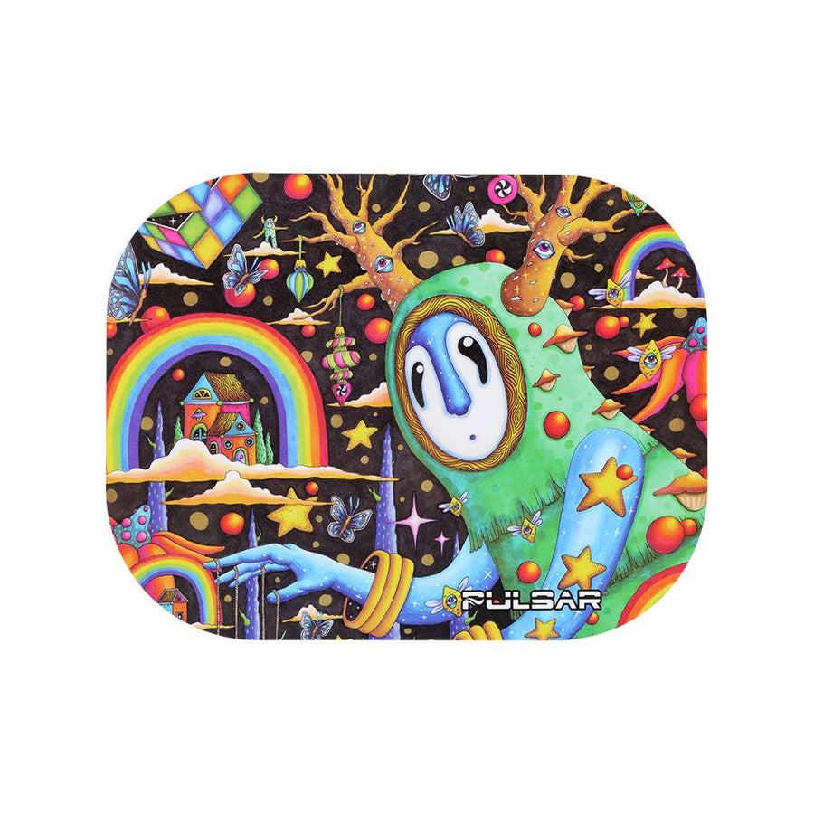 Pulsar Mini Magnetic Rolling Tray Lid - The World Was Mad / 7"x5.5" - Headshop.com