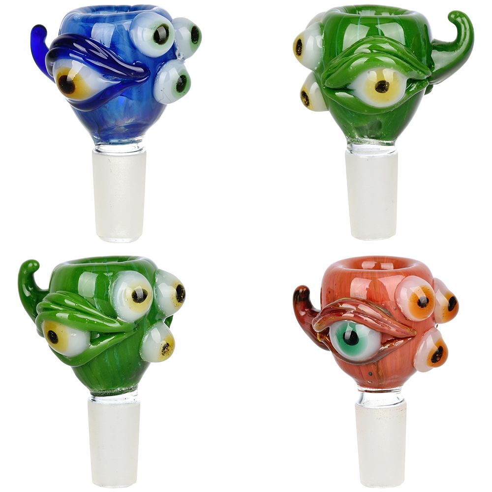 Five Eyed Monster Herb Slide - 14mm M / Colors Vary - Headshop.com