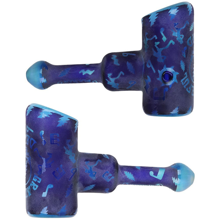 Grateful Dead x Pulsar Ethereal Music Etched Glass Hammer Bubbler - 5" - Headshop.com
