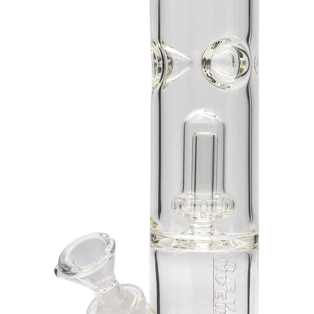 LA Pipes Thick Glass Straight Showerhead Perc Bong - Headshop.com