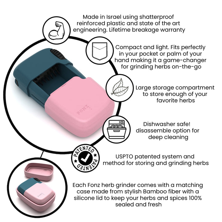 FONZ - Grinder & Storage Combo - Fluff - Headshop.com