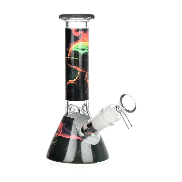 Alien Glass Beaker Water Pipe Smoking Set - 7.75" / 14mm F - Headshop.com