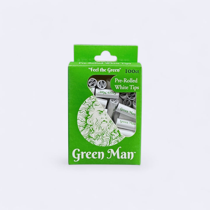 Green Man 100ct Pre-Rolled Tips - Headshop.com