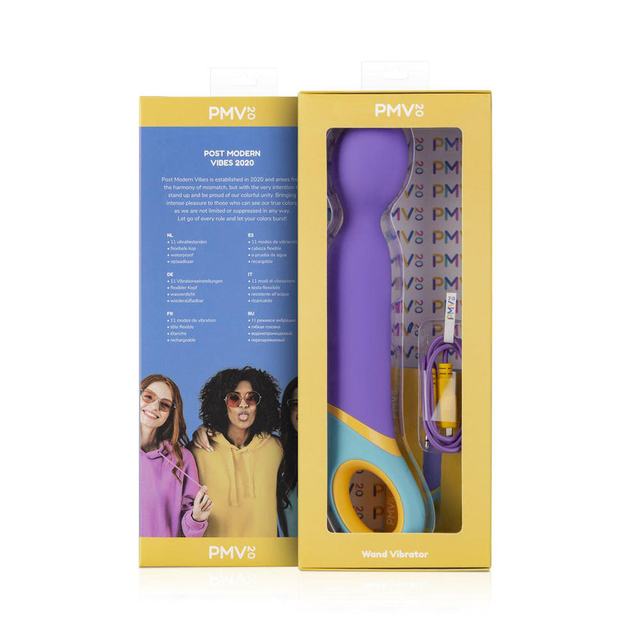 PMV20 Base Wand Vibrator Silicone Purple - Headshop.com